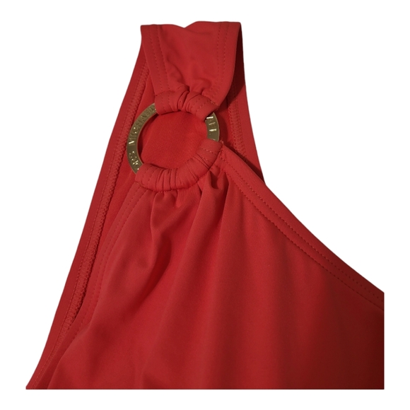 One Shoulder One Piece MK Bathsuit Woman Swimwear Sea Coral - Picture 11 of 11